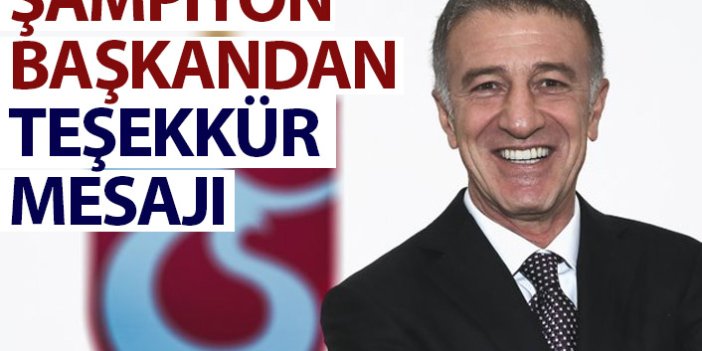 Ahmet Ağaoğlu teşekkür mesajı yayınladı: Birbirimize sarılarak kutladığımız için...