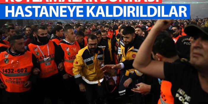 Trabzonspor'un şampiyonluk kutlamalarında 7 kişi hastaneye kaldırıldı