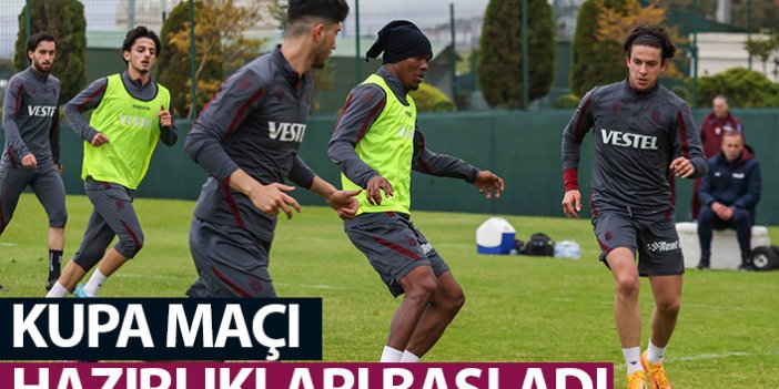 Trabzonspor kupa maçı hazırlıklarına başladı