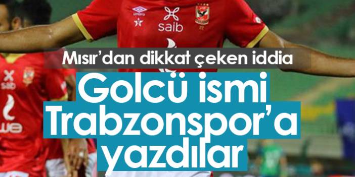 Trabzonspor'a Mısırlı golcüyü yazdılar: Muhammed Sherif