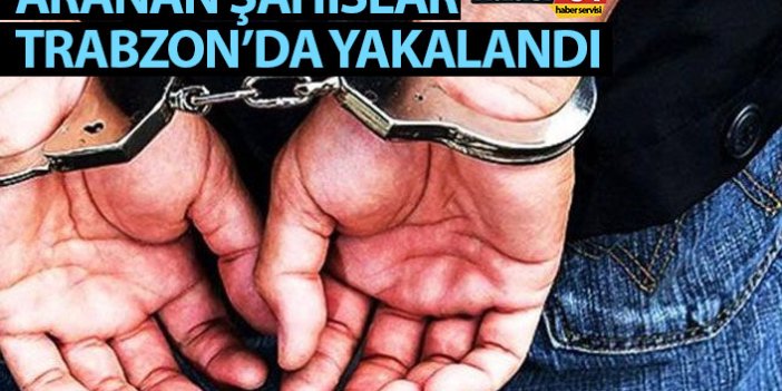 Aranan 7 şahıs Trabzon'da yakalandı