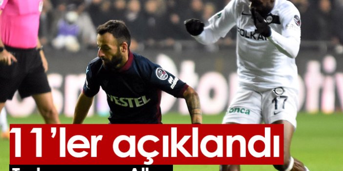 Trabzonspor Altay maçının kadroları açıklandı
