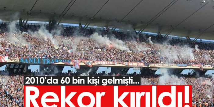 Trabzonspor taraftarından yeni rekor