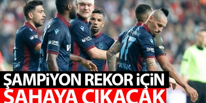 Trabzonspor rekor için sahada