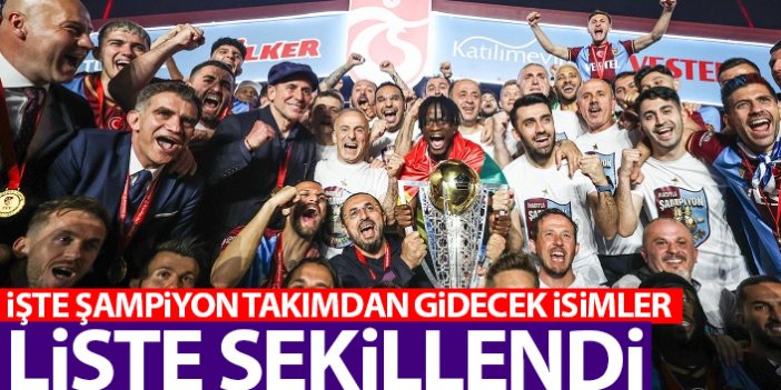 Trabzonspor'da gönderilecekler listesi şekillendi