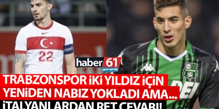 Trabzonspor iki Türk yıldız için şansını yeniden denedi ama…