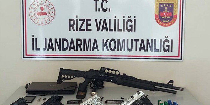 Rize'de Jandarmadan silah kaçakçılığı operasyonu