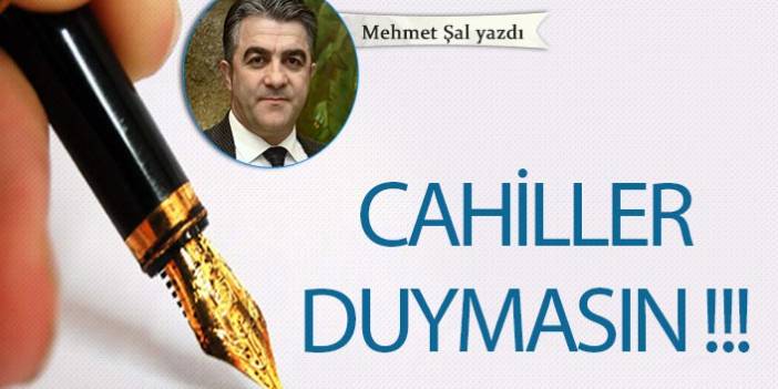 Mehmet Şal Yazdı "Cahiller duymasın"