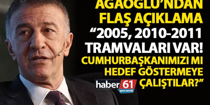 Ahmet Ağaoğlu’ndan Fenerbahçe sorusuna yanıt: Sayın cumhurbaşkanını mı hedef göstermek istediler?