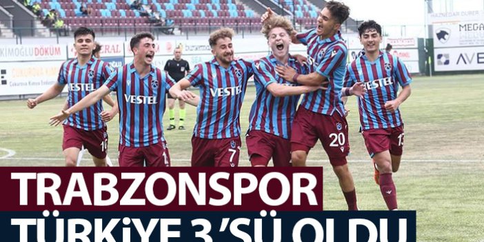 Trabzonspor Türkiye 3.'sü oldu