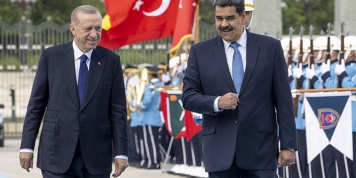 Erdoğan, Maduro'yu resmi törenle karşıladı