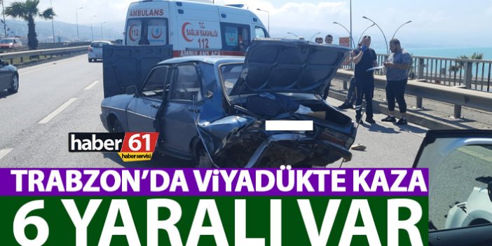 Trabzon’da trafik kazası! Yaralılar var