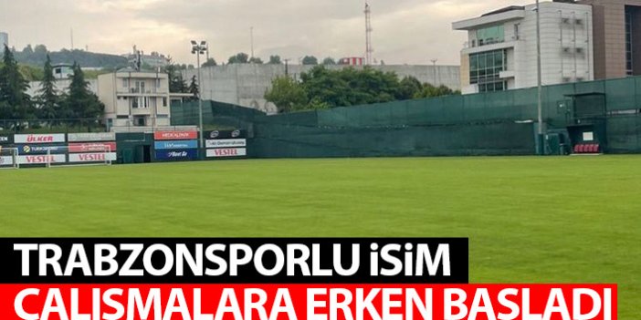 Trabzonsporlu futbolcu sezonu erken açtı
