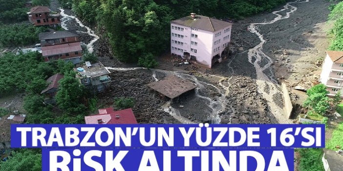 Trabzon'un yüzde 16'sı riski altında