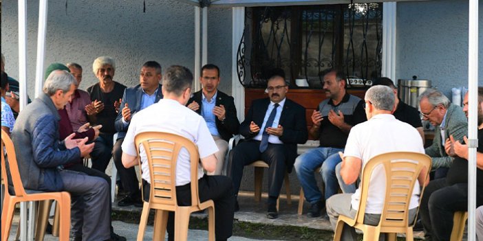 Trabzon'da kazada ölen askerin ailesine taziye ziyareti