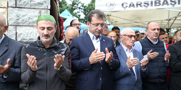 Ekrem İmamoğlu, Trabzon'da cenaze törenine katıldı!