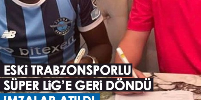 Eski Trabzonsporlu Süper Lig'e geri döndü! İmzalar atıldı
