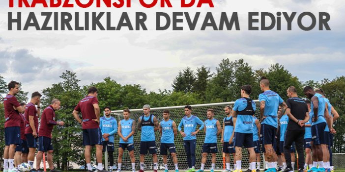 Trabzonspor'da günün ikinc antrenmanı da tamamlandı