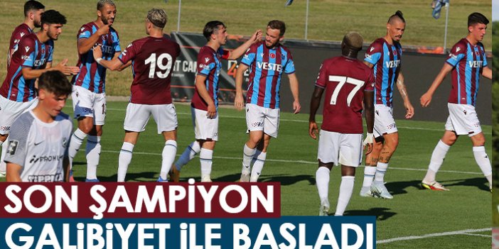 Trabzonspor ilk hazırlık maçında galip