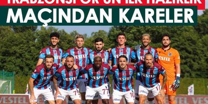 Trabzonspor'un ilk hazırlık maçından kareler