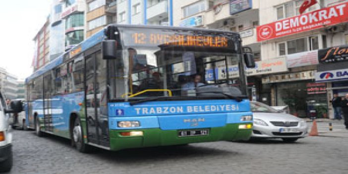 Trabzon'da otobüsler hizmette