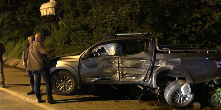 Rize'de 4 araç birbirine girdi, 7 kişi yaralandı