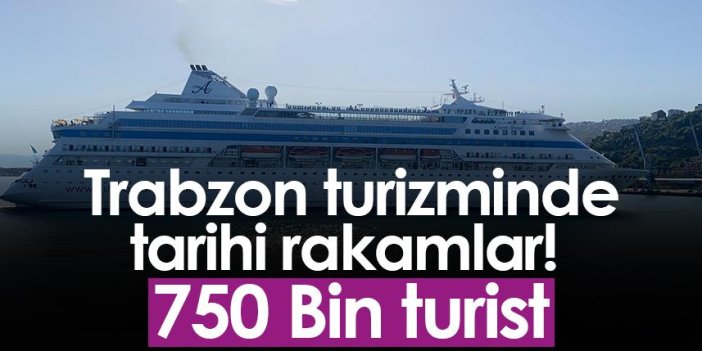 Trabzon turizminde tarihi rakamlar! 750 Bin turist