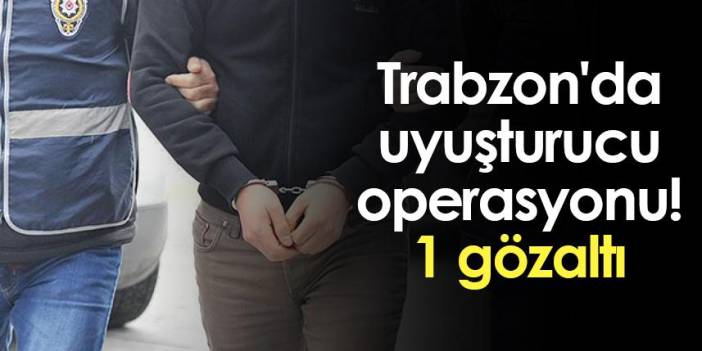 Trabzon'da uyuşturucu operasyonu! Ufak bir sera bile yapmış