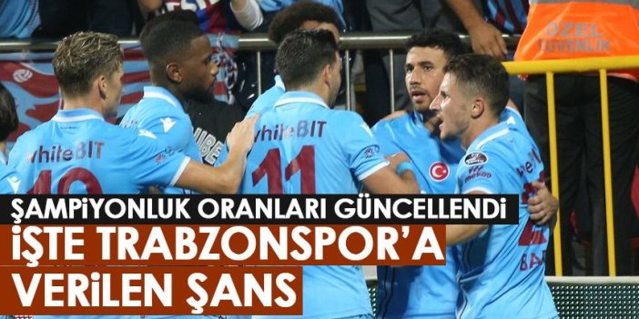 Şampiyonluk oranları güncellendi! İşte Trabzonspor’a verilen şans