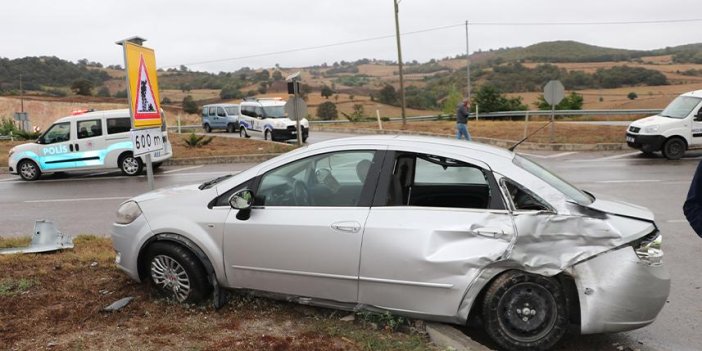 Samsun'da tırla çarpışan otomobildeki 2 kişi yaralandı