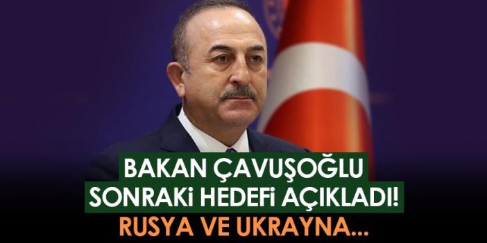 Dışişleri Bakanı Mevlüt Çavuşoğlu, sonraki hedefi açıkladı!