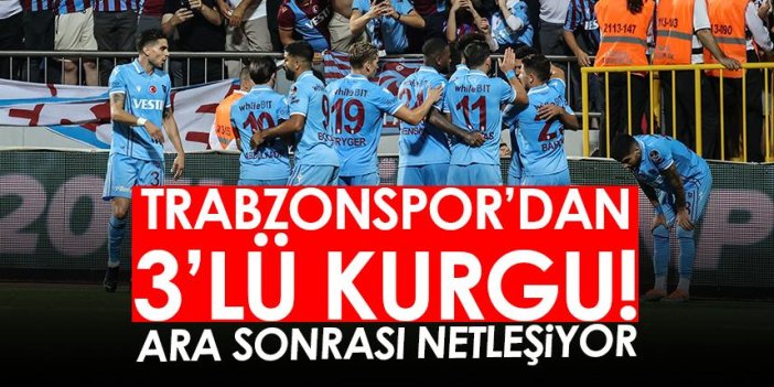 Trabzonspor'dan 3'lü kurgu! Liderler öne çıkıyor