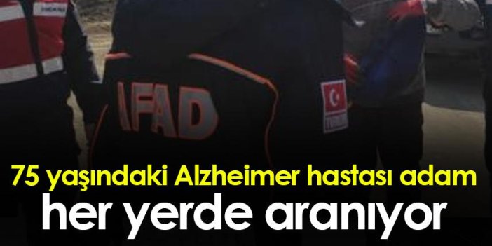 Giresun'da 75 yaşındaki Alzheimer hastası adam aranıyor