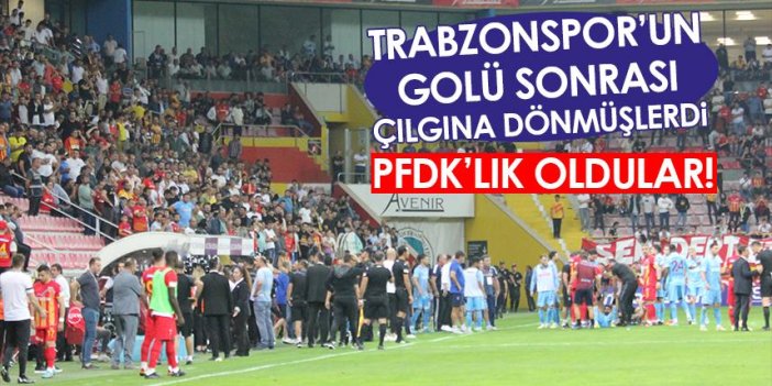 Trabzonspor'un golü sonrası çılgına dönmüşlerdi!