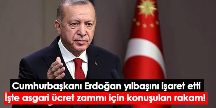 Cumhurbaşkanı Erdoğan yılbaşını işaret etti!