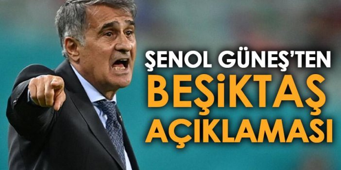 Şenol Güneş'ten Beşiktaş açıklaması