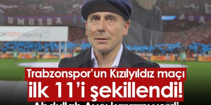 Trabzonspor’un Kızılyıldız maçı 11’i şekillendi! Abdullah Avcı kararını verdi