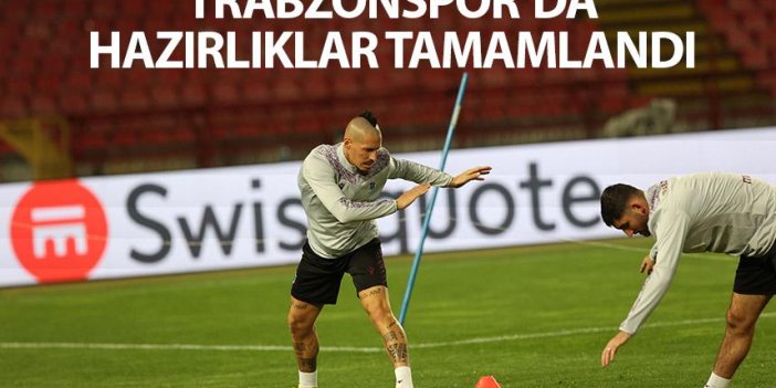 Trabzonspor'da Kızılyıldız maçı hazırlıkları tamamlandı