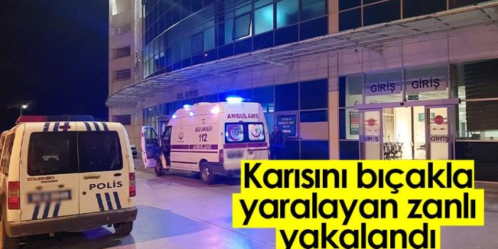 Samsun'da karısını bıçakla yaralayan zanlı yakalandı