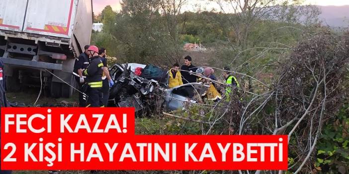 Samsun'da Vezirköprü'de kaza! 2 kişi hayatını kaybetti. 28 Aralık 2022