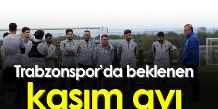 Trabzonspor'da beklenen kasım ayı