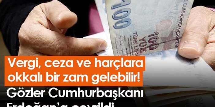 Vergi, ceza ve harçlara yüksek zam gelebilir! Gözler Cumhurbaşkanı Erdoğan'da