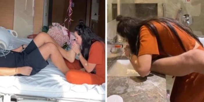 Kocasının ayağını yıkayıp, öpen sosyal medya fenomenine tepkiler yağdı