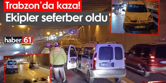 Trabzon’da kaza! Ekipler seferber oldu