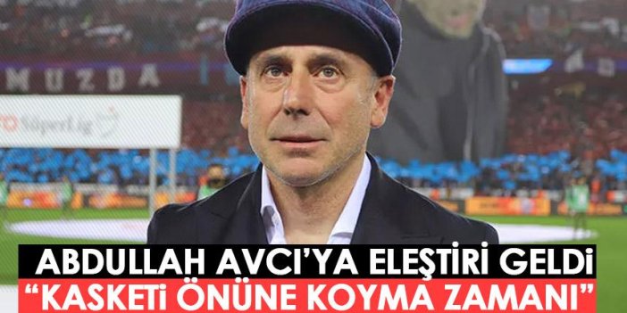 Trabzonspor’un puan kaybı sonrası Abdullah Avcı’ya eleştiri “Kasketi önüne koyma zamanı”