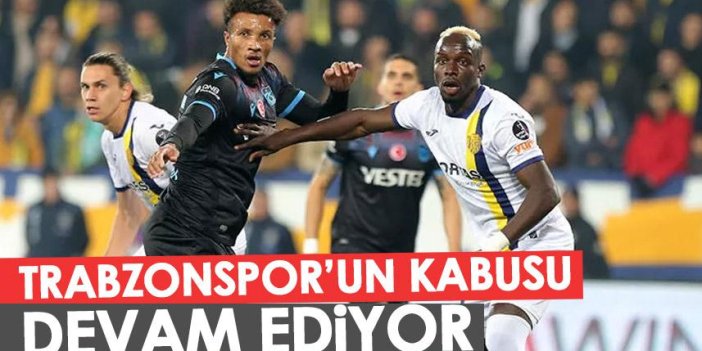 Trabzonspor'un kabusu devam ediyor
