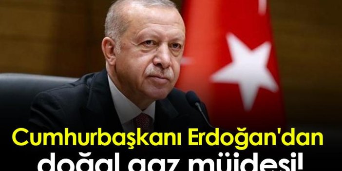 Cumhurbaşkanı Erdoğan'dan doğal gaz müjdesi!