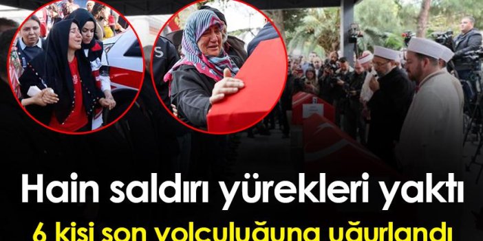 İstanbul'daki saldırıda şehit olan 6 kişi son yolculuğuna uğulandı