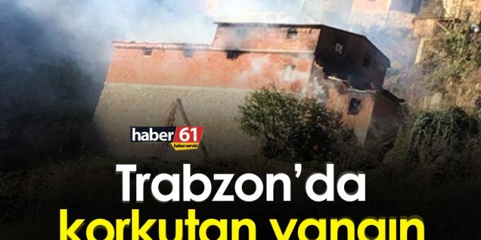 Trabzon'da korkutan yangın!