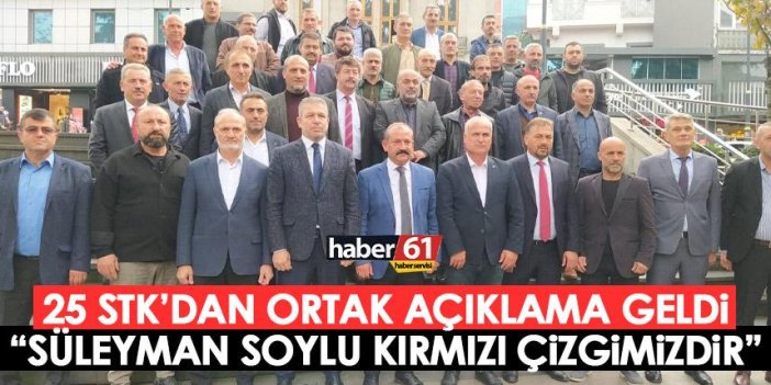 Trabzon’da 25 STK’dan Özgür Özel’e sert tepki: Süleyman Soylu bizim kırmızı çizgimizdir